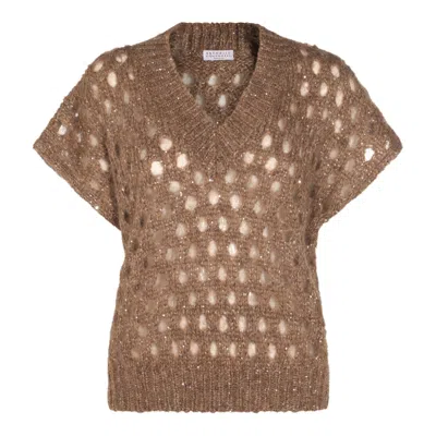 BRUNELLO CUCINELLI SWEATERS LIGHT AND NATURAL
