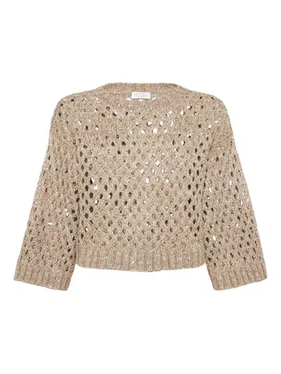 BRUNELLO CUCINELLI SWEATERS LIGHT AND NATURAL