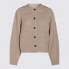 Brunello Cucinelli Long Sleeves Ribbed Crewneck Knitwear In Neutral