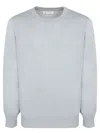 Brunello Cucinelli Light Grey Virgin Wool And Cashmere Jumper In Light Gray+sand