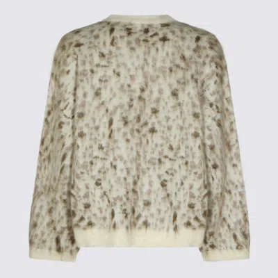 Brunello Cucinelli Leopard-print Mohair-blend Sweater In Brown