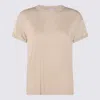 Brunello Cucinelli Short Sleeve Crewneck Knitwear With Sparkling Finish