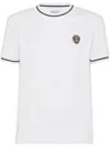 Brunello Cucinelli Cotton Interlock T-shirt With Logo In Multicolor