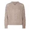 Brunello Cucinelli Cable-knit Sweater In Multicolor