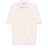 Brunello Cucinelli Polo Shirt With Lapel Short Sleeve In Pink