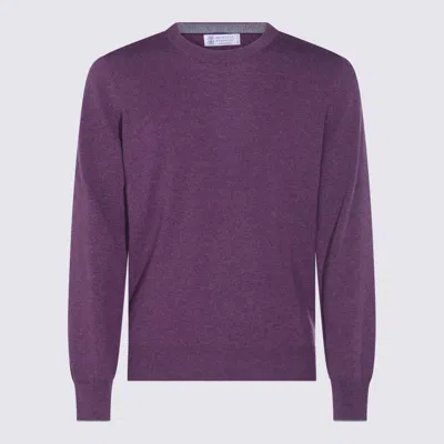 BRUNELLO CUCINELLI SWEATERS RADICCHIO