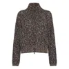 Brunello Cucinelli Braided Cardigan In Brown