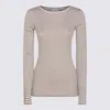Brunello Cucinelli Sweaters Terra Rossa+bianco In Neutral