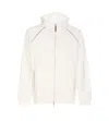 Brunello Cucinelli Hooded Zip-up Sweatshirt In White