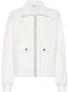 Brunello Cucinelli Monili Bead-embellished Sweatshirt In White