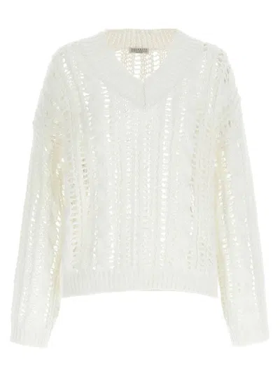 BRUNELLO CUCINELLI BRUNELLO CUCINELLI CROCHET SWEATER