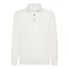 Brunello Cucinelli Poloshirt Aus Kaschmir In White