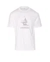 Brunello Cucinelli Cotton Anamnesis Print T-shirt In White