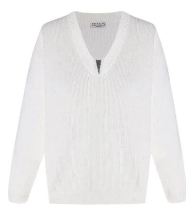 Brunello Cucinelli Sweaters In White