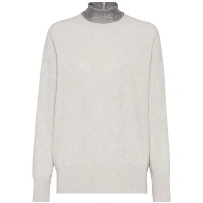 Brunello Cucinelli Sweaters In White