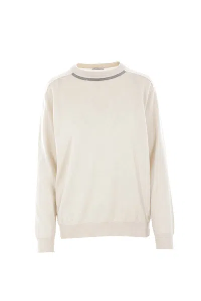 Brunello Cucinelli Sweaters In White