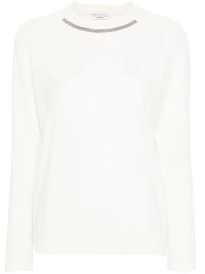 Brunello Cucinelli Sweaters In White