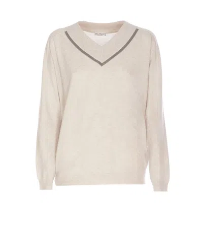 Brunello Cucinelli Sweaters In White