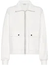 Brunello Cucinelli Monili Bead-embellished Sweatshirt In White