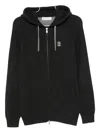 Brunello Cucinelli Cashmere Zip-up Hoodie Featuring Drawstring Hood In Black