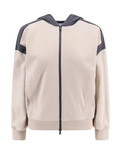 Brunello Cucinelli Sweatshirt In Beige