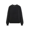 Brunello Cucinelli Black Cotton Crewneck Sweatshirt In Black