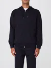 Brunello Cucinelli Dark Blue Cotton Sweatshirt In Blue