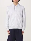 Brunello Cucinelli Grey Long Sleeves Zip-up Hoodie In Grey 1