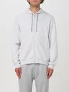 Brunello Cucinelli Striped Zip-up Hoodie In Pearl