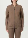 Brunello Cucinelli Cotton And Silk Zip-up Hoodie In Brown