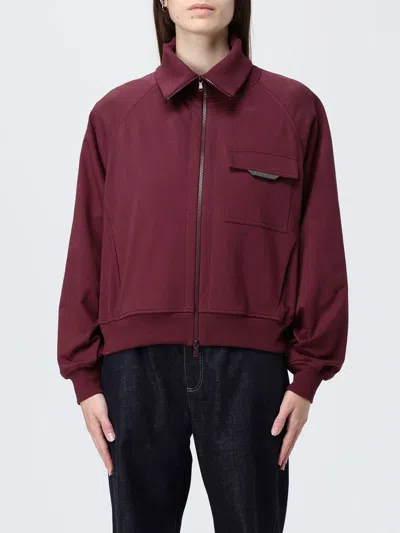 Brunello Cucinelli Sweatshirt  Woman Color Burgundy