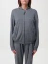 Brunello Cucinelli Felpain Maglia Di Cotone E Seta In Grau 1