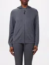 Brunello Cucinelli Precious Zipper Pull Sweatshirt Gray In Gray