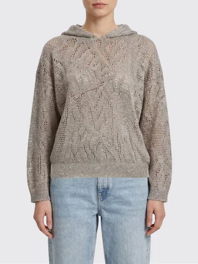 Brunello Cucinelli Sweater Woman  In Brown