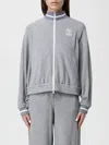Brunello Cucinelli Women Logo Zipped Sweatshirt In Gray