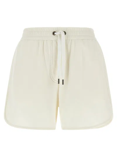 Brunello Cucinelli Sweatshirt Shorts In Beige