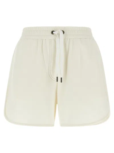 Brunello Cucinelli Sweatshirt Shorts Bermuda And Short In Beige