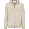 Brunello Cucinelli Sweatshirt-style Cardigan In Neutral