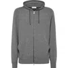 Brunello Cucinelli Cashmere Zip-up Hoodie Sweatshirt In Dark Grey