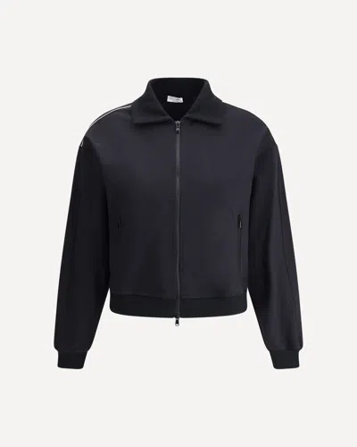 Brunello Cucinelli Sweatshirt With Embellishments In Blue