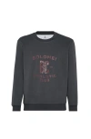 Brunello Cucinelli Solomei Athletic-club Print Sweatshirt In Gray
