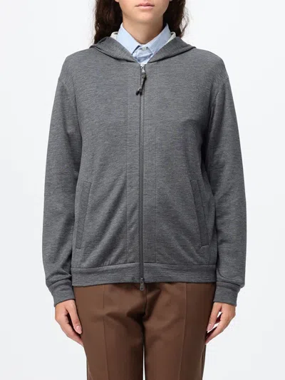 Brunello Cucinelli Sweatshirt Woman Color Grey In Gray