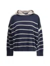 Brunello Cucinelli Hooded Sweater In Blue