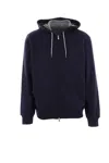 Brunello Cucinelli Techno Cotton Interlock Zip-front Hooded Sweatshirt
