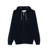 Brunello Cucinelli Zip-up Hooded Cardigan In Black