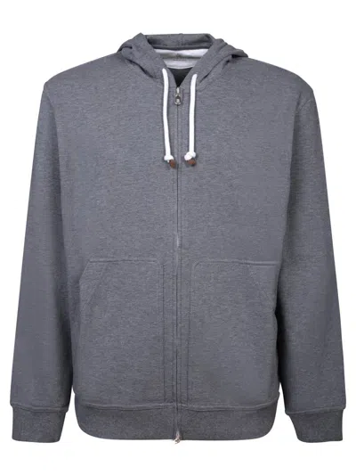 Brunello Cucinelli Sweatshirts In Grey