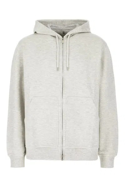 Brunello Cucinelli Sweatshirts In Pearl Gray