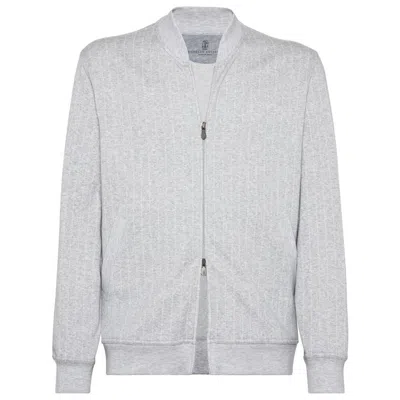 Brunello Cucinelli Sweatshirts In Gray
