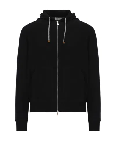 Brunello Cucinelli Sweatshirt-style Jumper In Black