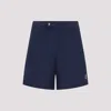 Brunello Cucinelli Classic Blue Swim Shorts With Subtle Logo Detail